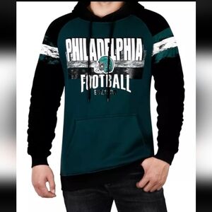 Philadelphia Football Men's Hoodie - sweatshirt Green and Black 2xl 3xl
